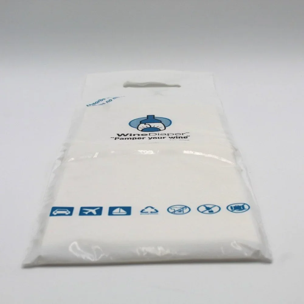 1 Piece Wine Diaper Reusable Protective And Absorbent Wine Bottle Bag Sleeve NEW